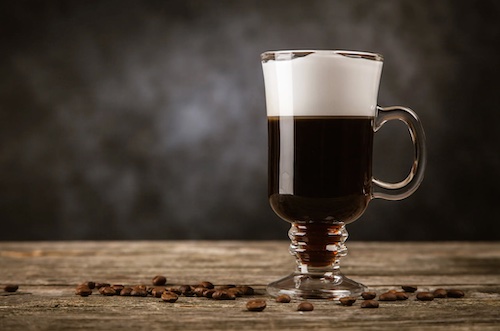 Irish Coffee, made famous by Jameson Distillery. 