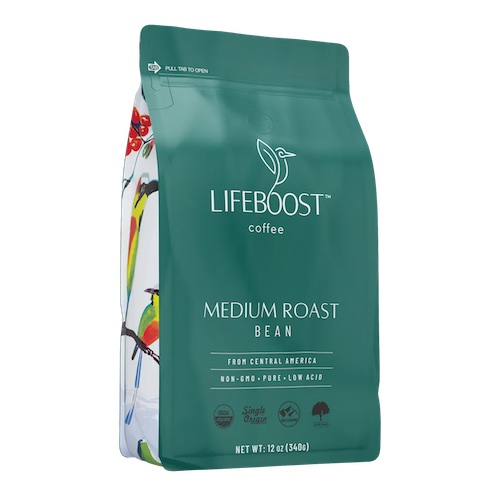 Organic Medium Roast Coffee - LifeBoost Coffee