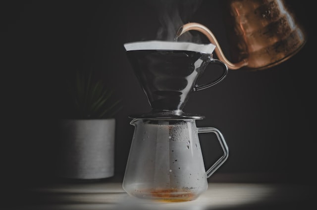 Hot drip coffee being made. Photo by Julien Labelle.