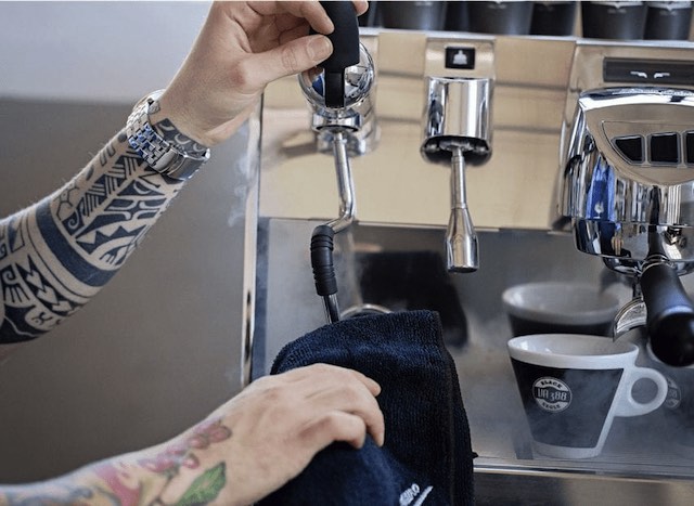 Cleaning and maintaining your espresso machine is essential for a longer-lasting machine. Image source: perfectdailygrind.