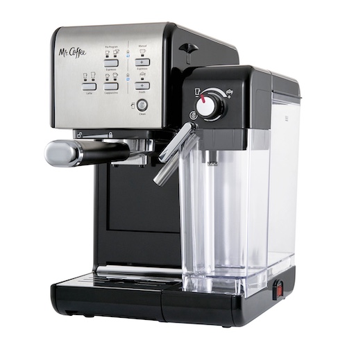 Mr Coffee One-Touch Cappuccino Maker. Image source: Mr Coffee