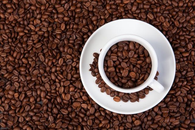 Cup of Coffee Beans. Photo by Raimond Klavins.