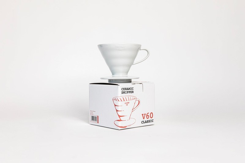 Hario V60 02 Ceramic Coffee Dripper, White. Image source: Hario