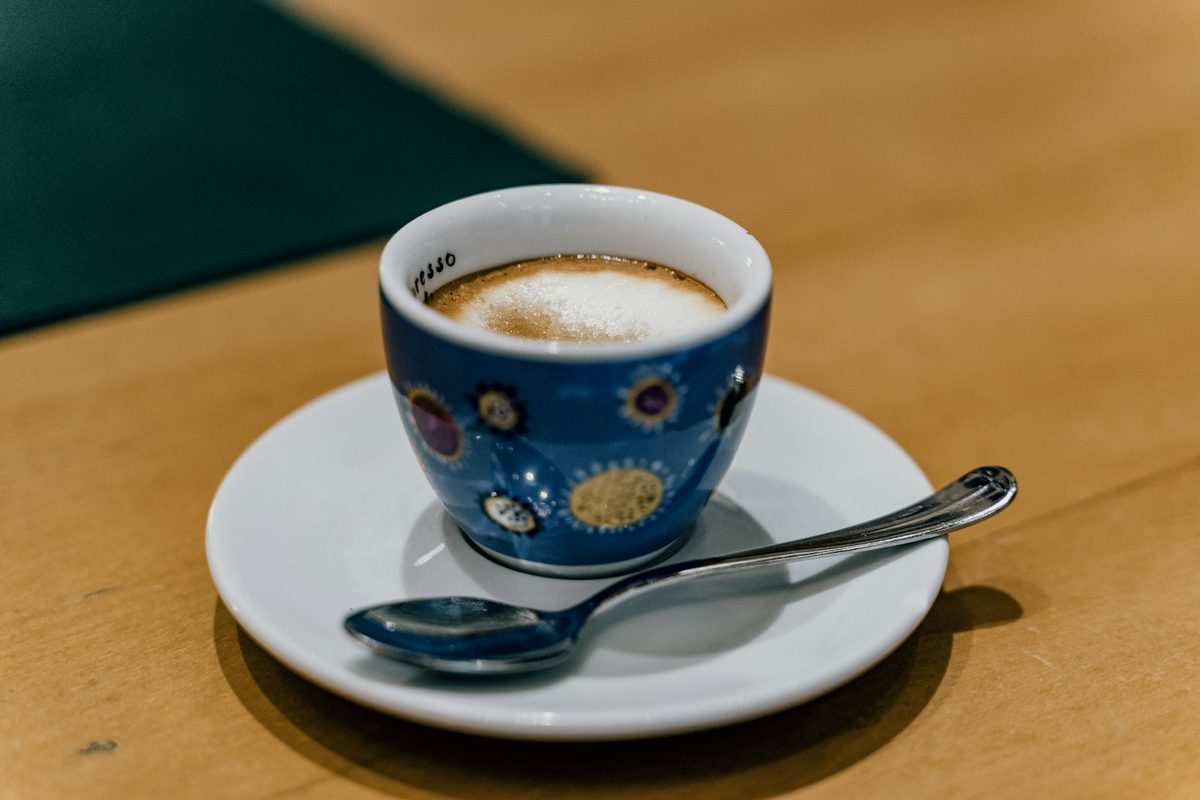 Italian espresso macchiato. Photo by Gabriella Clare Marino on Unsplash.