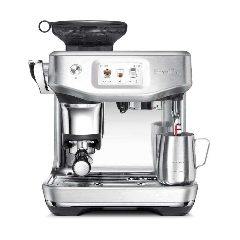 Breville Barista Touch Impress espresso machine with touchscreen and built-in grinder