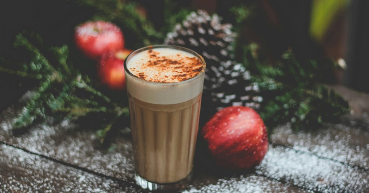 An iced dirty chai latte