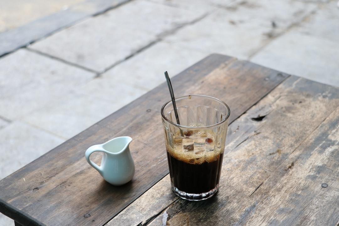 A glass of Vietnamese iced coffee